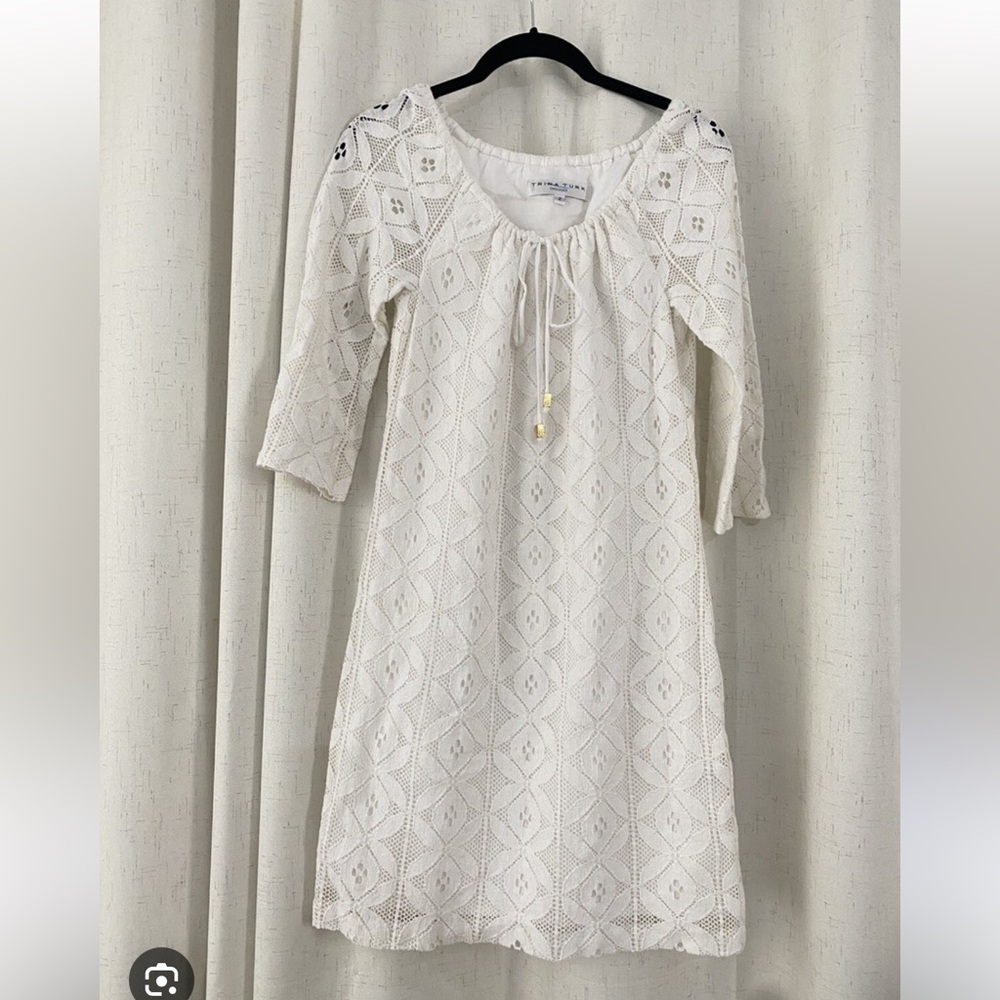 Trina Turk Cream Lace Dress